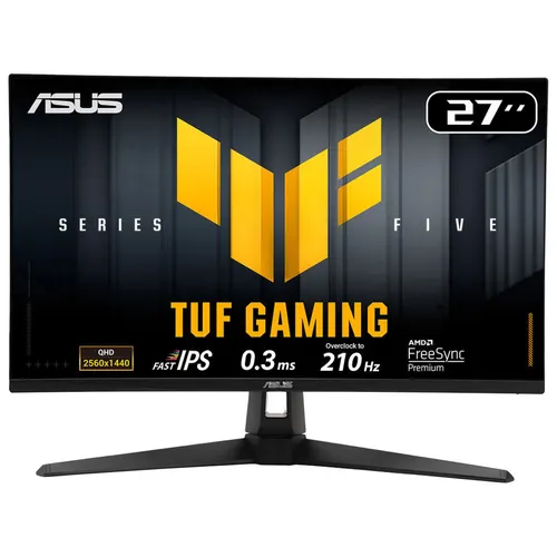 ASUS TUF Gaming VG27AQ5A monitor komputerowy 68,6 cm (27") 2560 x 1440 px Quad HD LCD Czarny