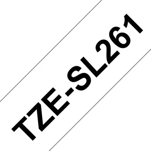Brother TZE-SL261 taśmy do etykietowania Czarny na białym