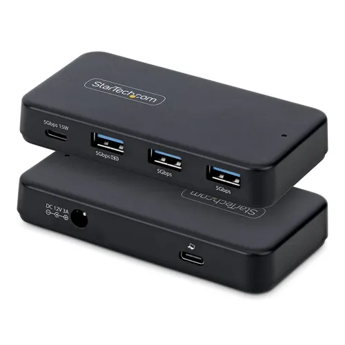 StarTech.com 311UE-USB-HUB huby i koncentratory USB 3.2 Gen 1 (3.1 Gen 1) Type-C 5000 Mbit/s Czarny