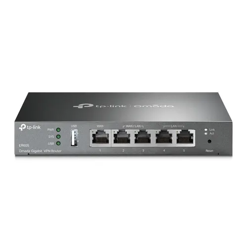 TP-Link Omada ER605 ruter Gigabit Ethernet Czarny (TL-ER605)