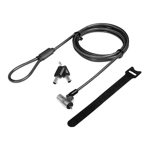 LogiLink NBS012 zapięcie do kabli Czarny, Srebrny