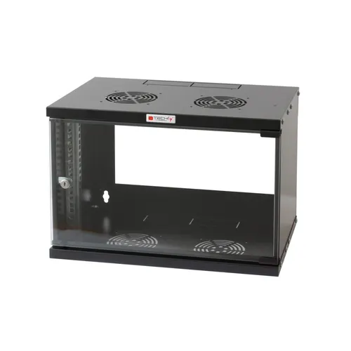 Techly I-CASE EL-1006B45 stojak 6U Szafa wisząca Czarny