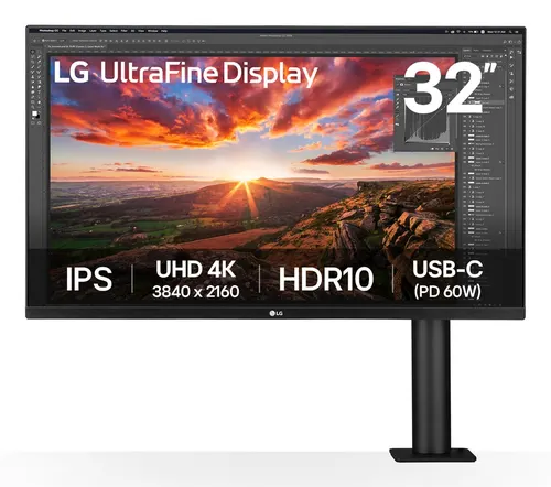 LG 32UN880K-B monitor komputerowy 80 cm (31.5") 3840 x 2160 px 4K Ultra HD LCD Czarny