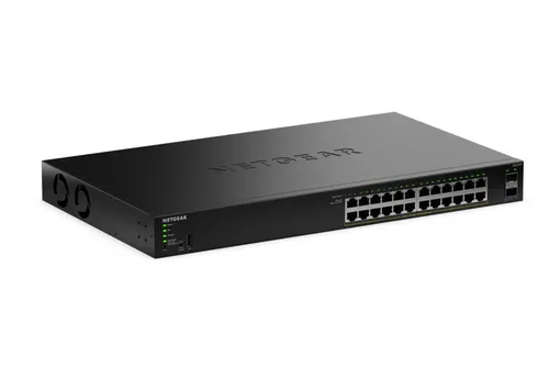 NETGEAR GS324TPv2 Zarządzany L2/L3 Gigabit Ethernet (10/100/1000) Obsługa PoE 1U Czarny