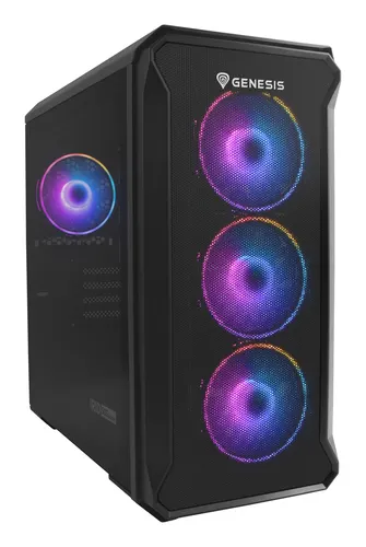 GENESIS Irid 503 ARGB V2 Micro Tower Czarny, Przezroczysty