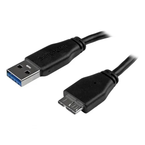 StarTech.com USB3AUB3MS kabel USB USB 3.2 Gen 1 (3.1 Gen 1) 3 m USB A Micro-USB B 5 Gbit/s Czarny