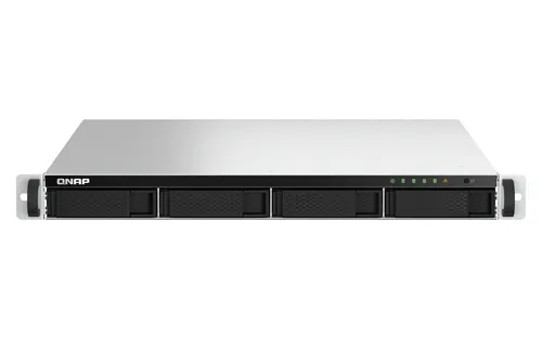 QNAP TS-464U NAS Rack (1U) Intel® Celeron® N5095 8 GB DDR4 0 TB QNAP Turbo System Aluminium, Czarny