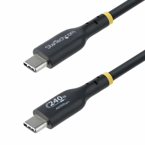 StarTech.com USB2EPR3M kabel USB USB 2.0 3 m USB C 0,48 Gbit/s 240 W Czarny