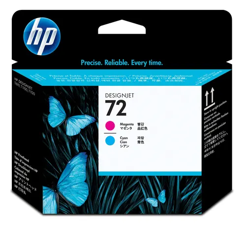 HP 72 głowica drukująca: purpurowy i błękitny