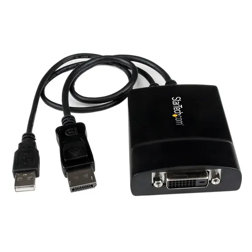 StarTech.com DP2DVID2 adapter kablowy 0,37 m DisplayPort DVI-D Czarny
