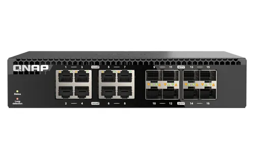 QNAP QSW-3216R-8S8T przełącznik sieciowy Nie zarządzany L2 10G Ethernet (100/1000/10000) Czarny