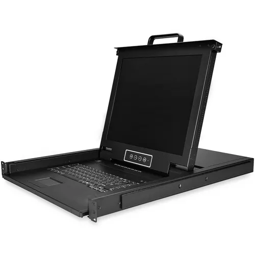 StarTech.com RKCONS1708K konsola rackowa 43,2 cm (17") 1280 x 1024 px Stal Czarny 1U
