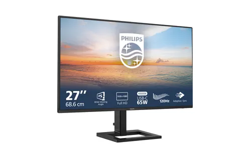 Philips 1000 series 27E1N1300AE/00 monitor komputerowy 68,6 cm (27") 1920 x 1080 px Full HD LCD Czarny