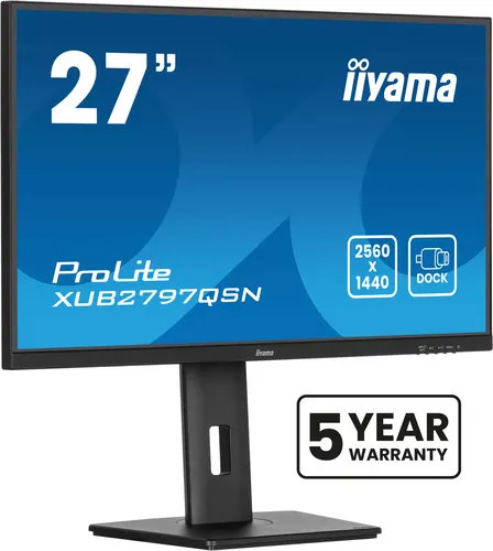 iiyama ProLite XUB2797QSN-B2 monitor komputerowy 68,6 cm (27") 2560 x 1440 px Quad HD LED Czarny