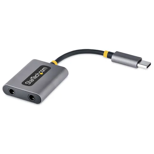 StarTech.com USBC-AUDIO-SPLITTER rozgałęźnik audio Szary