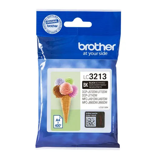 Brother LC3213BK nabój z tuszem 1 szt. Oryginalny Czarny