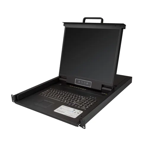 StarTech.com RKCONS1908K konsola rackowa 48,3 cm (19") 1280 x 1024 px Stal Czarny 1U