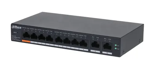 Dahua Technology DH-CS4010-8ET-60 przełącznik sieciowy Zarządzany L2 Fast Ethernet (10/100) Obsługa PoE Czarny