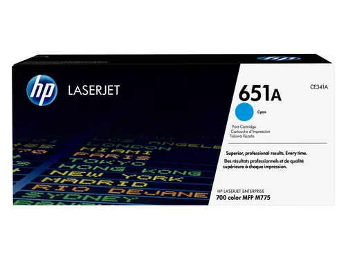 HP 651A oryginalny wkład z błękitnym tonerem LaserJet