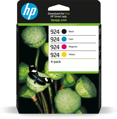 HP Zestaw 4 wkładów z tuszem CMYK 924 (6C3Z1NE)