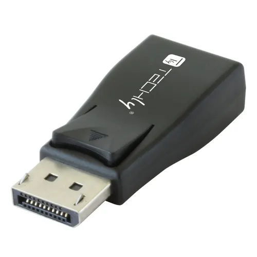 Techly IADAP DSP-230T przejściówka do kabli DisplayPort VGA Czarny