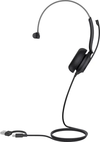 Yealink UH35 Mono Teams USB-C/A Zestaw słuchawkowy Przewodowa Opaska na głowę Połączenia/muzyka USB Type-C / USB Type-A Czarny