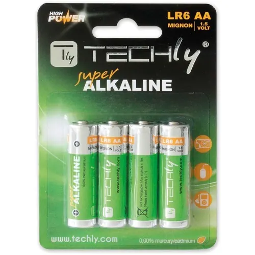 Techly LR06 AA 1.5V Jednorazowa bateria Alkaliczny, 4 szt.