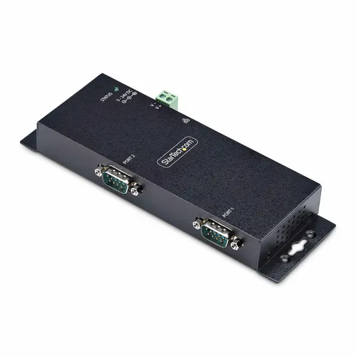 StarTech.com I23-SERIAL-ETHERNET konwerter szeregowy/repeater/izolator RS-232 RJ-45 Czarny