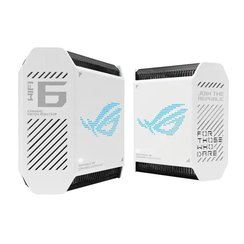 ASUS ROG Rapture GT6 (W-2-PK) Tri-band (2.4 GHz/5 GHz/5 GHz) Wi-Fi 6 (802.11ax) Biały 4 Wewnętrzny