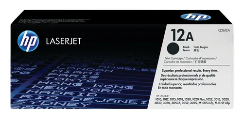 HP 12A oryginalny wkład z czarnym tonerem LaserJet