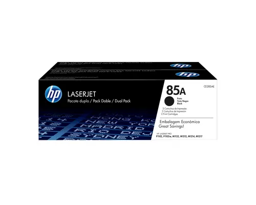 HP 85A zestaw 2 oryginalnych wkładów z czarnym tonerem LaserJet