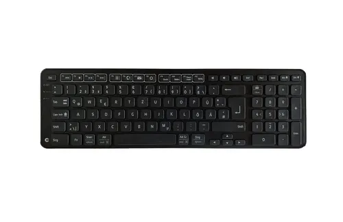 Contour Design Balance klawiatura Biuro RF Bezprzewodowy + USB QWERTZ Niemiecki Czarny