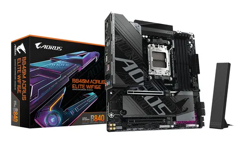 GIGABYTE B840M AORUS ELITE WIFI6E AMD B840 Gniazdo AM5 micro ATX