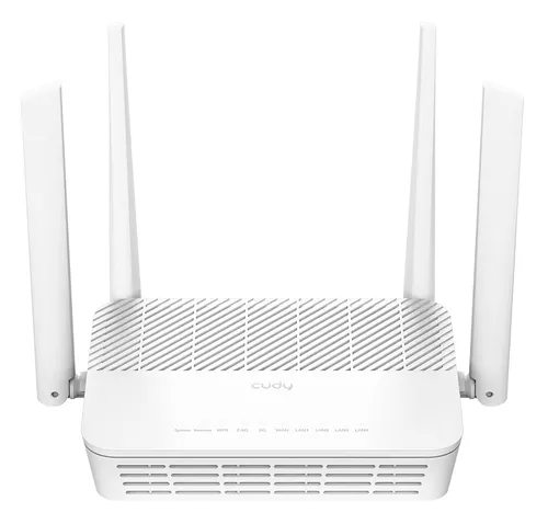 Cudy AX3000 router bezprzewodowy Gigabit Ethernet Dual-band (2.4 GHz/5 GHz) Biały