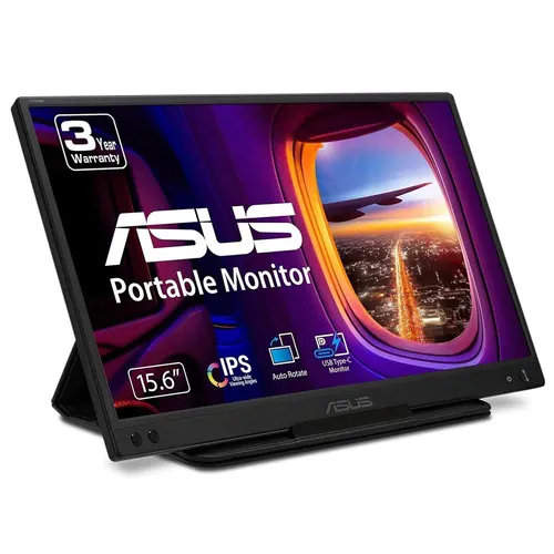 ASUS ZenScreen MB166C monitor komputerowy 39,6 cm (15.6") 1920 x 1080 px Full HD LED Czarny
