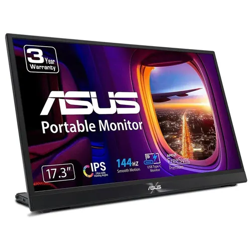 ASUS ZenScreen MB17AHG monitor komputerowy 43,9 cm (17.3") 1920 x 1080 px Full HD LCD Czarny