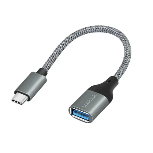 LogiLink CU0106 kabel USB USB 3.2 Gen 1 (3.1 Gen 1) 0,15 m USB C USB A Szary