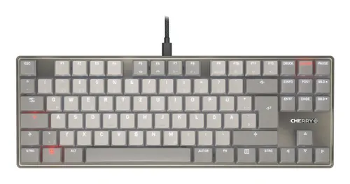 CHERRY KC 500 MX LP TKL klawiatura Dom/Biuro USB QWERTZ Niemiecki Szary