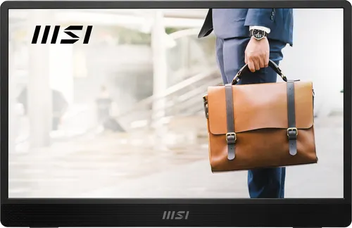 MSI PRO MP161 E2U przenośny telewizor / monitor Przenośny monitor Czarny 39,6 cm (15.6") LED 1920 x 1080 px