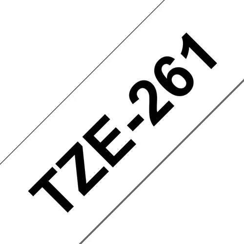 Brother TZE-261 taśmy do etykietowania Czarny na białym TZ
