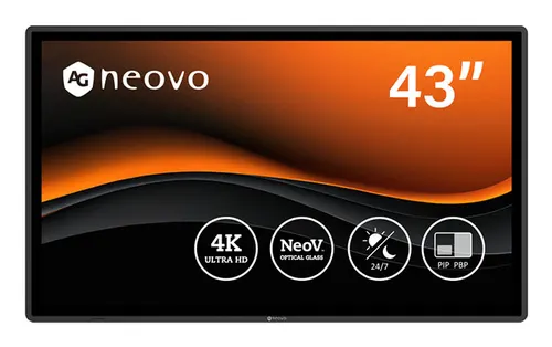 AG Neovo QX4302 ekran do monitoringu Monitor CCTV 109,2 cm (43") 3840 x 2160 px