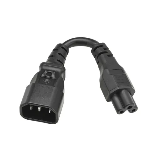 Eaton P014-P15M-EU kabel zasilające Czarny 0,15 m IEC C14 IEC C5
