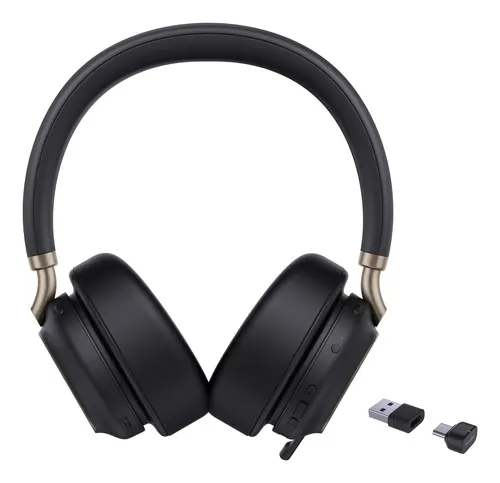 Yealink BH76 Plus UC USB-C/A Zestaw słuchawkowy Bezprzewodowy Opaska na głowę Połączenia/muzyka USB Type-C / USB Type-A Bluetooth Czarny