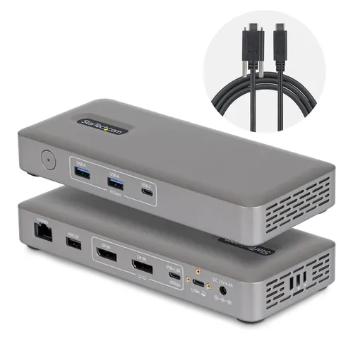 StarTech.com 208UE-USB4-DOCK stacja dokująca Przewodowa Szary