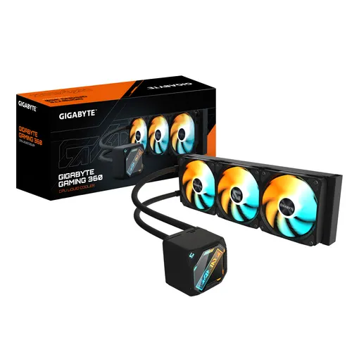 GIGABYTE GAMING 360 Procesor Chłodnica cieczy all-in-one 12 cm Czarny 1 szt.
