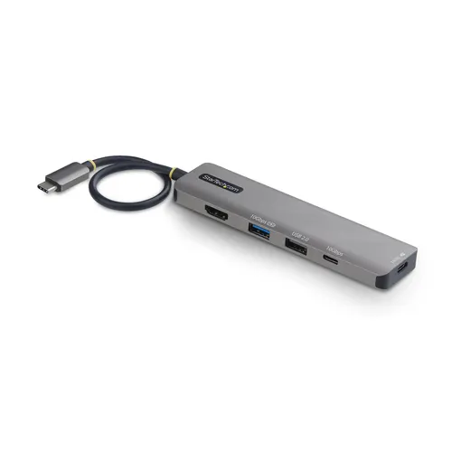 StarTech.com 164B-USBC-MULTIPORT stacja dokująca Przewodowa USB 3.2 Gen 2 (3.1 Gen 2) Type-C Szary