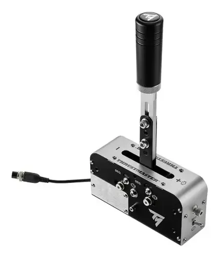 Thrustmaster TSS Handbrake Czarny, Srebrny USB Hamulec ręczny Analogowa/Cyfrowa PC, PlayStation 4, PlayStation 5, Xbox One, Xbox One S, Xbox One X, Xbox Series S, Xbox Series X