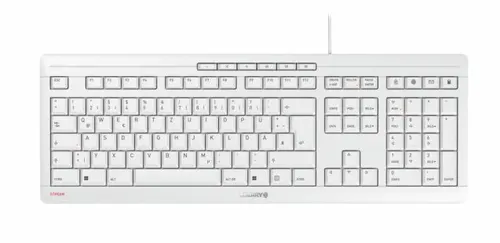 CHERRY JK-8500HU-0 klawiatura Dom/Biuro USB QWERTZ Węgierski Jasny Szary