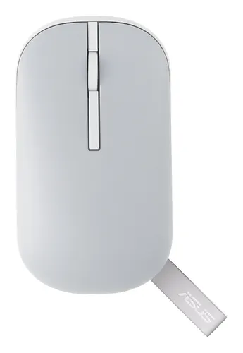 ASUS Marshmallow Mouse MD100 myszka Biuro Oburęczny RF Wireless + Bluetooth Optyczny 1600 DPI, szara