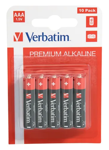 Verbatim Baterie alkaliczne AAA, 10 szt. (blister)